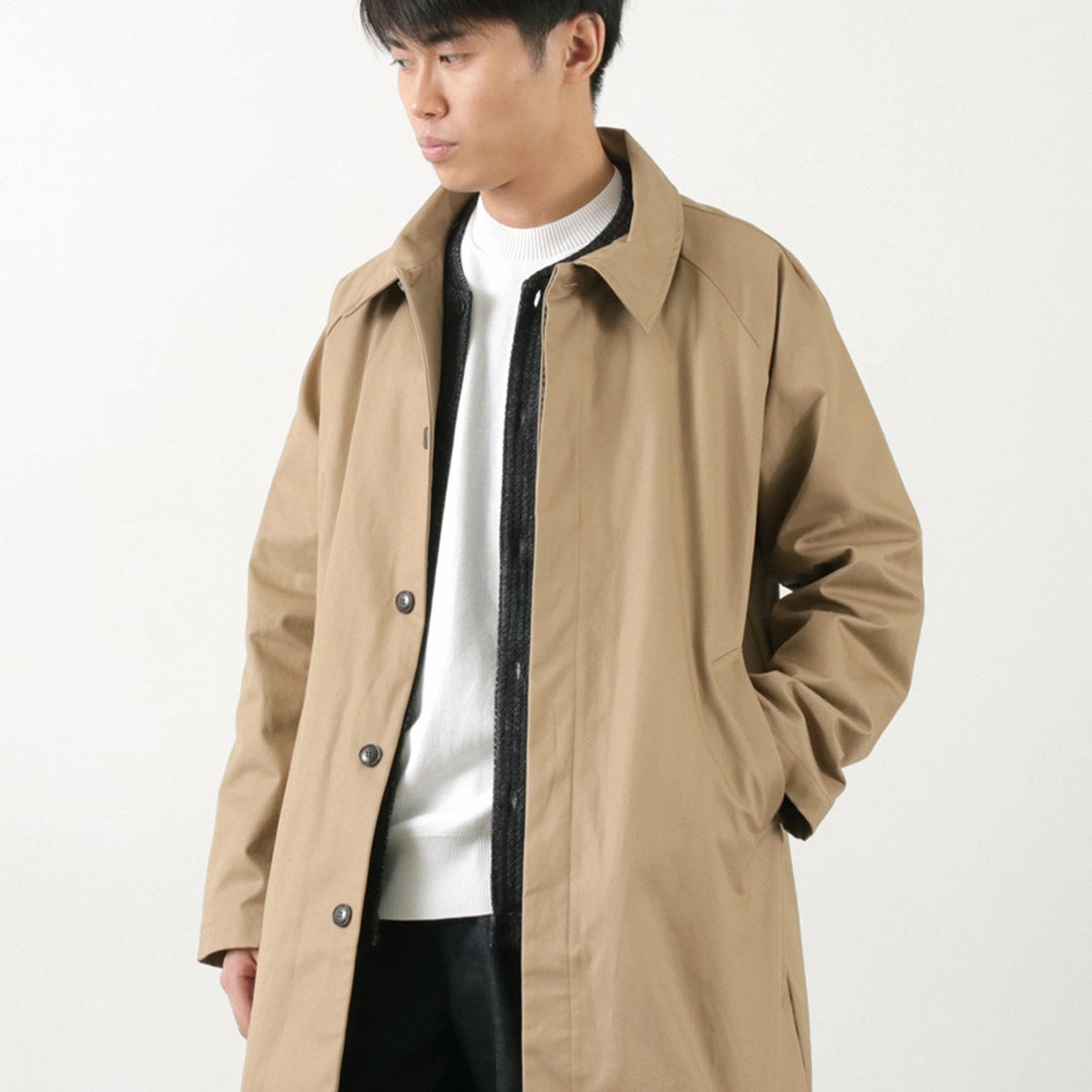 Hooded style ROCOCO / High Density fabric Balmacaan Coat
