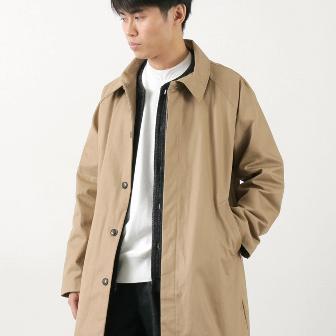 Adjustable Drawstring Waist ROCOCO / High Density fabric Balmacaan Coat