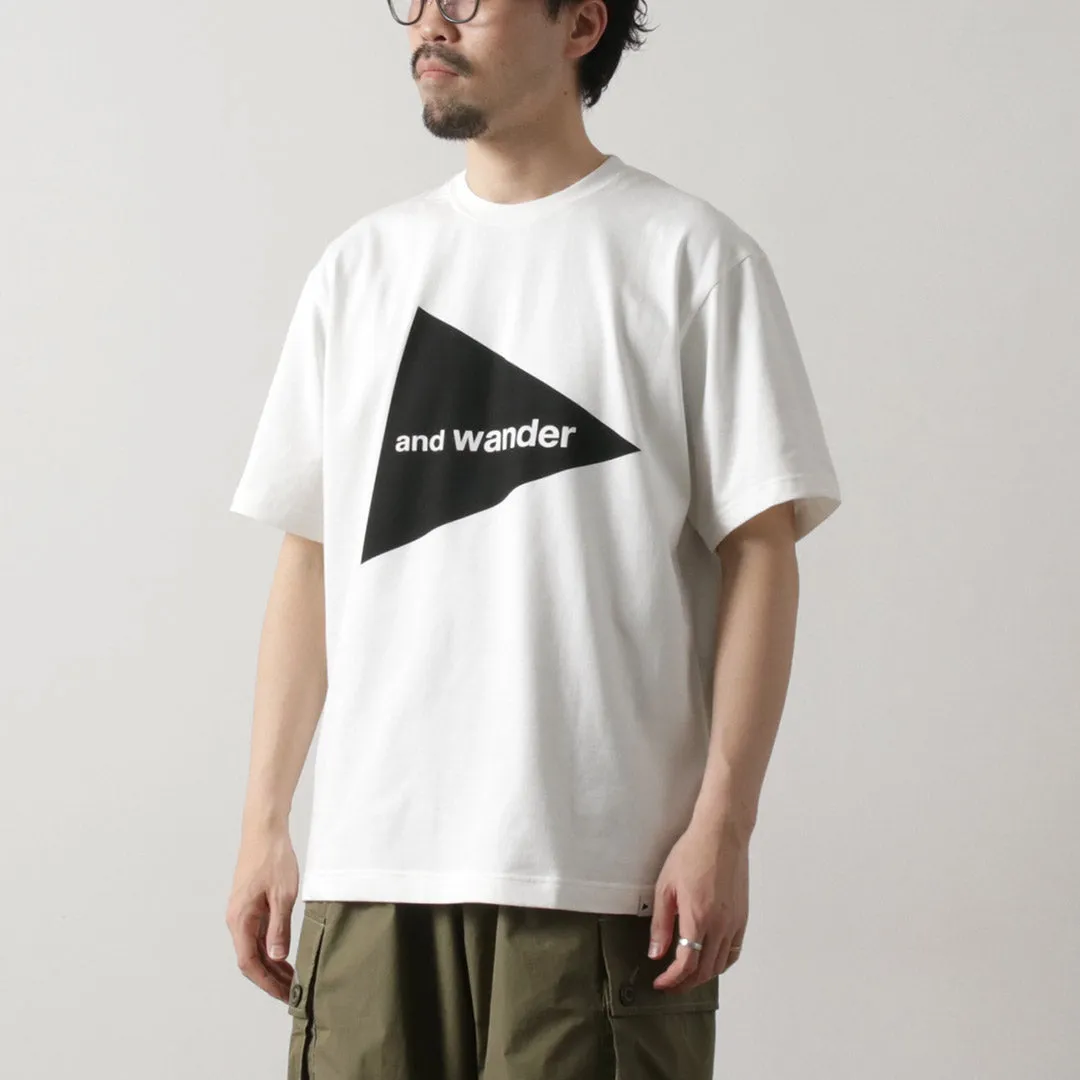 AND WANDER / Big Logo Short Sleeve T-Shirt Classic Wear