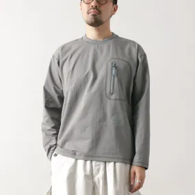 Soft Breathable AND WANDER / Hybrid Warm Pocket Long Sleeve T-Shirt