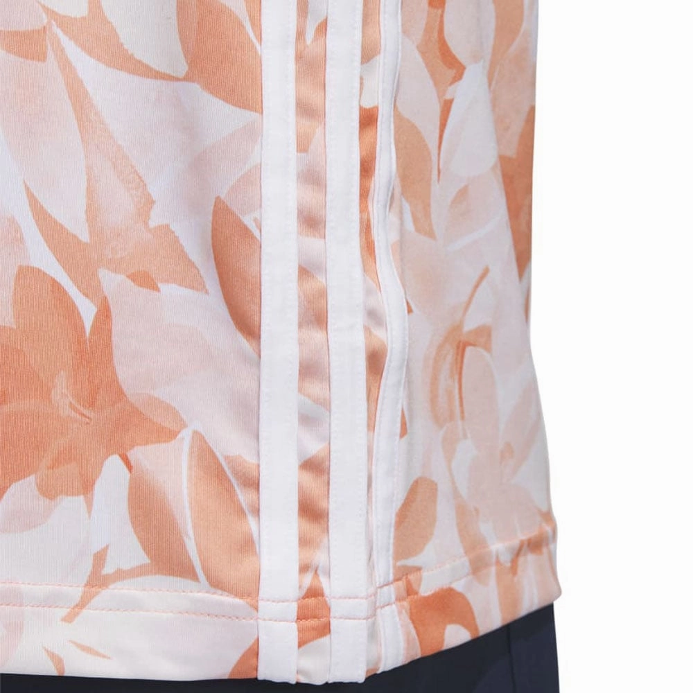 Timeless Comfort adidas Floral Polo Shirt - Coral Fusion/Pantone/White
