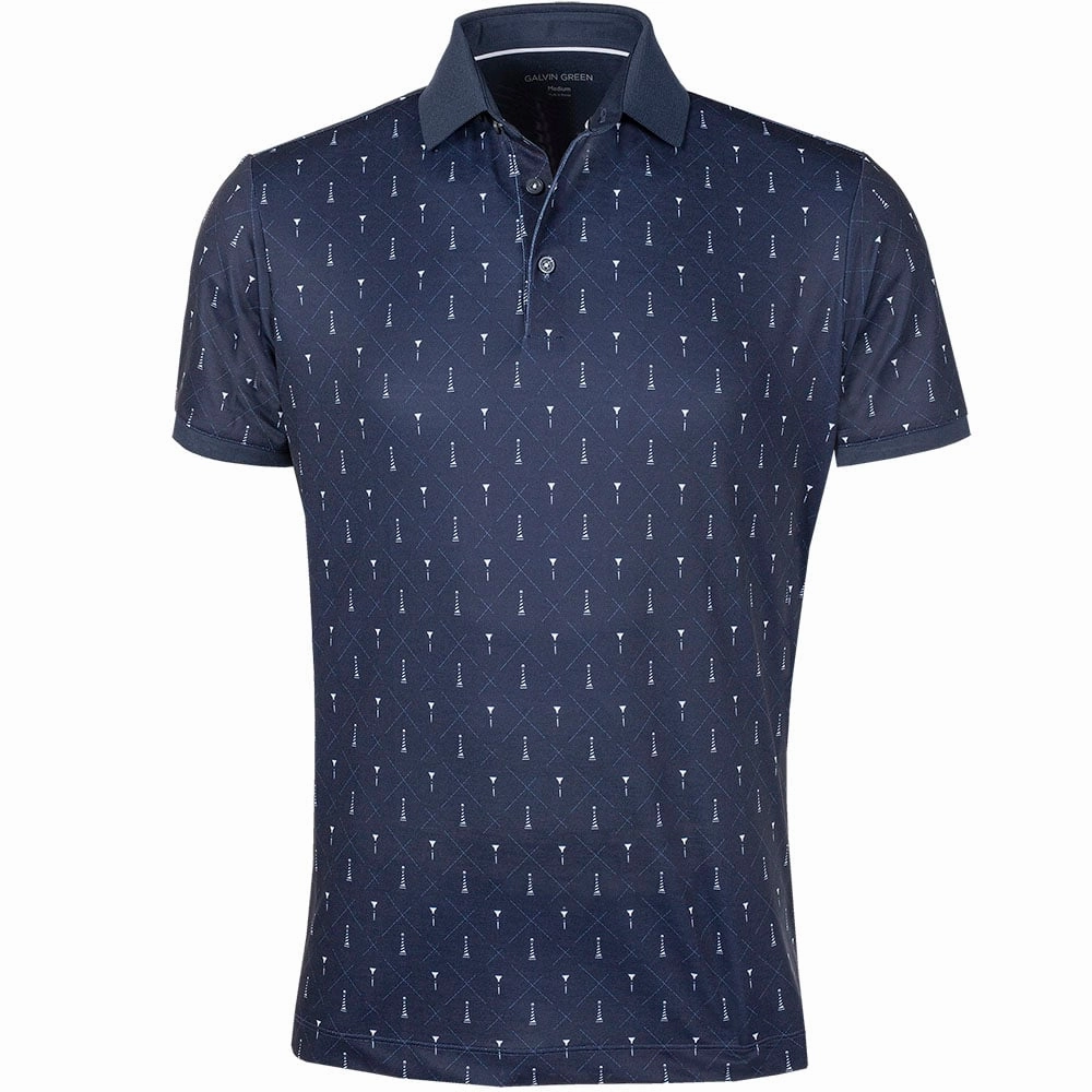 Summer Essential Galvin Green Manolo Ventil8  Polo Shirt - Navy/White