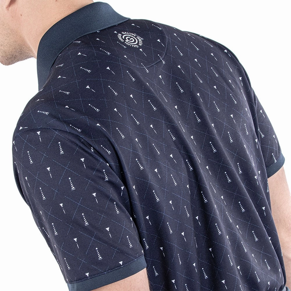 Leisure Wear Galvin Green Manolo Ventil8  Polo Shirt - Navy/White