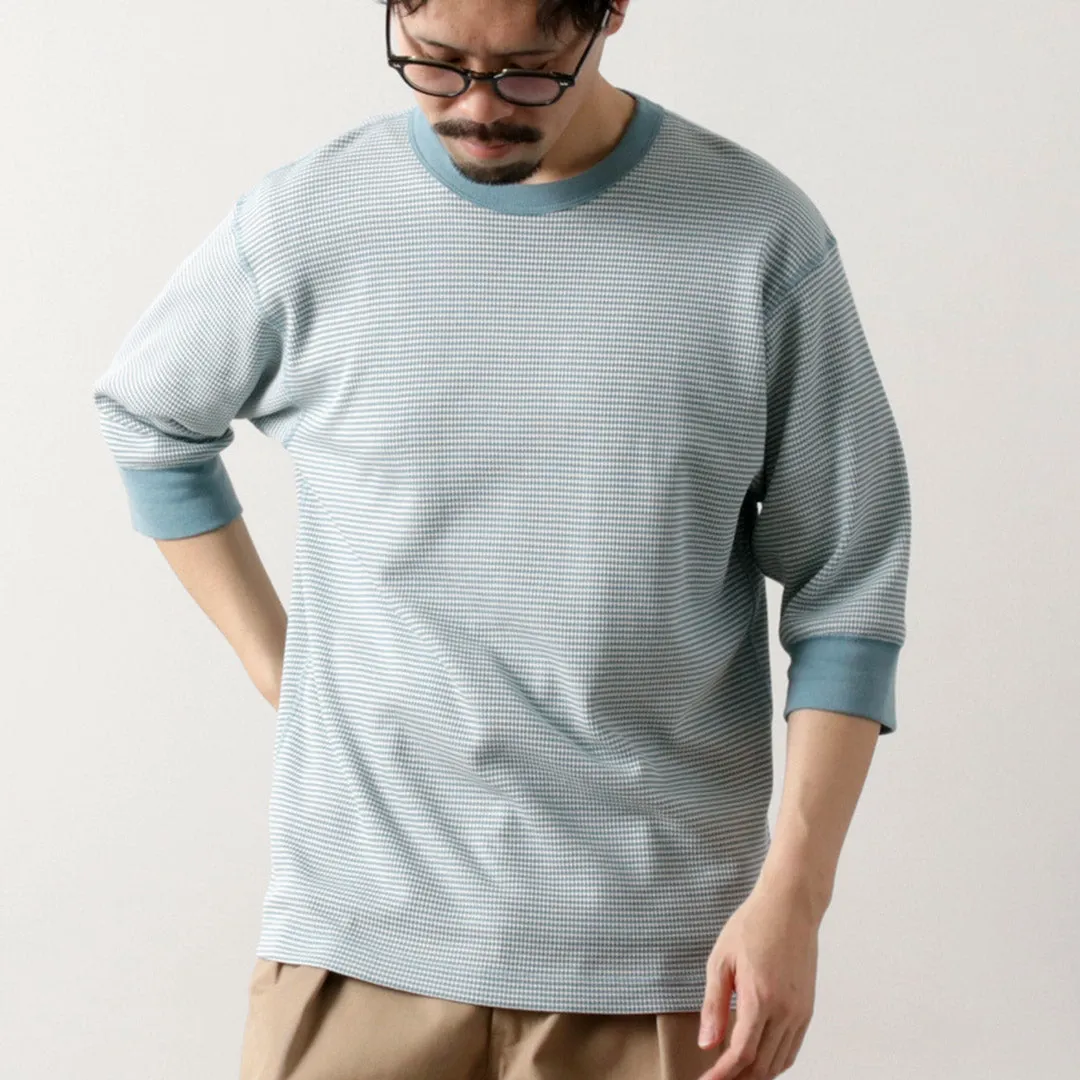 HEALTHKNIT / Basic Waffle 3/4 Sleeve T-Shirt Fit for All Seasons