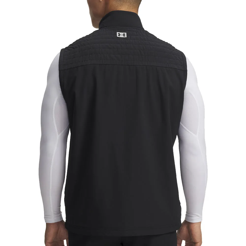 Double Layered Design Low Profile Logo Embossing Under Armour Drive Pro Gilet - Black/Black