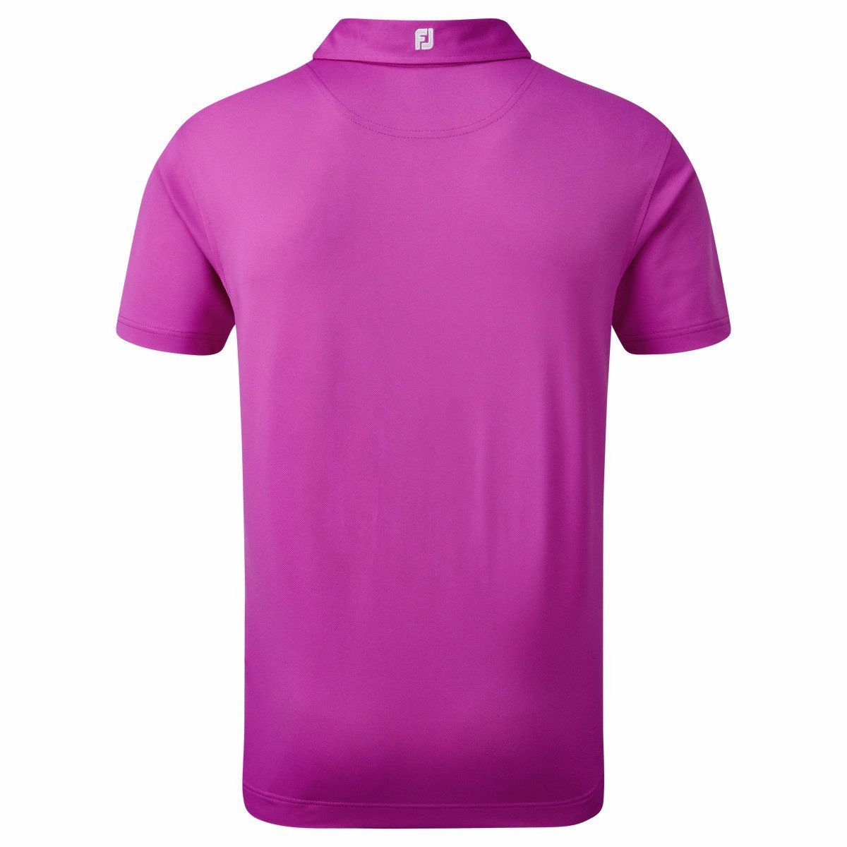 FootJoy Stretch Pique Solid Colour Polo Shirt - Mulberry/White GentleWashResistance