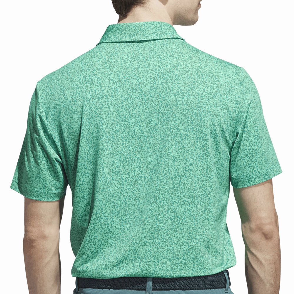 City Fashion Look Playful Design adidas Ultimate365 Mini Bunker Polo Shirt - Lime Burst