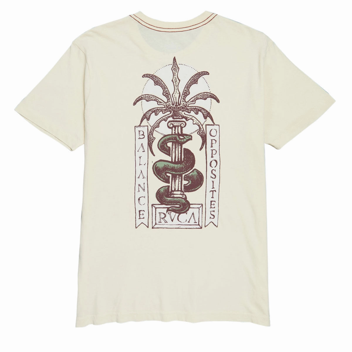 RVCA Serpent T-Shirt - Ceramic Premium Comfort Bohemian freedom
