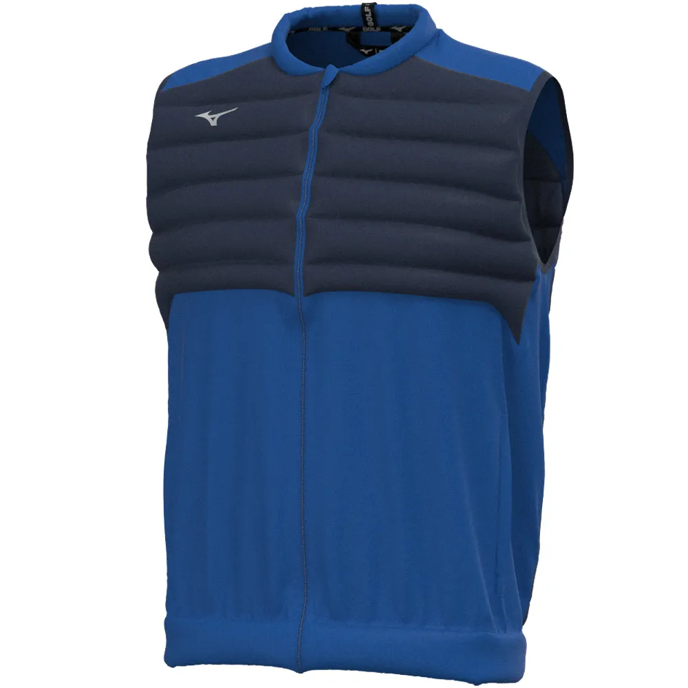 Mizuno Hybrid Bomber Gilet - Blue Compression Fit Construction Daily Wear