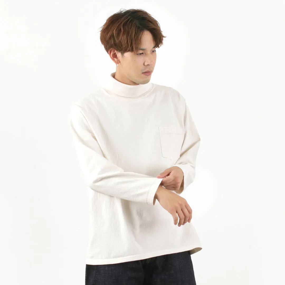 No Fade Technology GOODWEAR / Long Sleeve Turtle Neck Pocket Tee