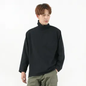 Modern Trend Look Lightweight Construction GOODWEAR / Long Sleeve Turtle Neck Pocket Tee