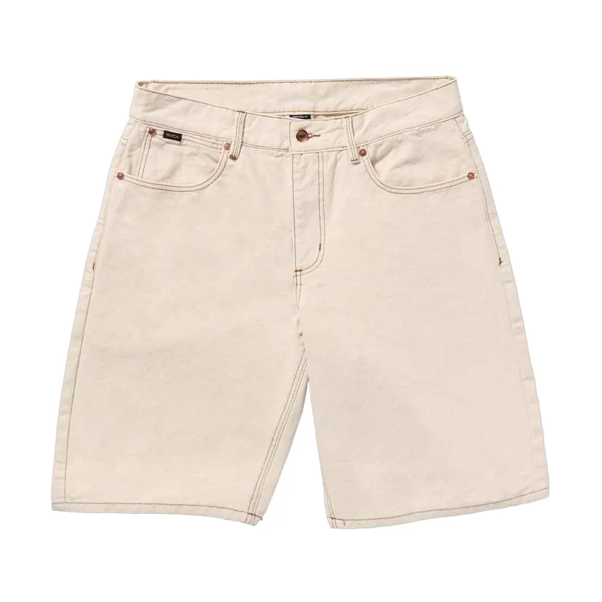 RVCA Dayshift 5 Pocket 21 Shorts - Ceramic mid-rise FoldOverClosure