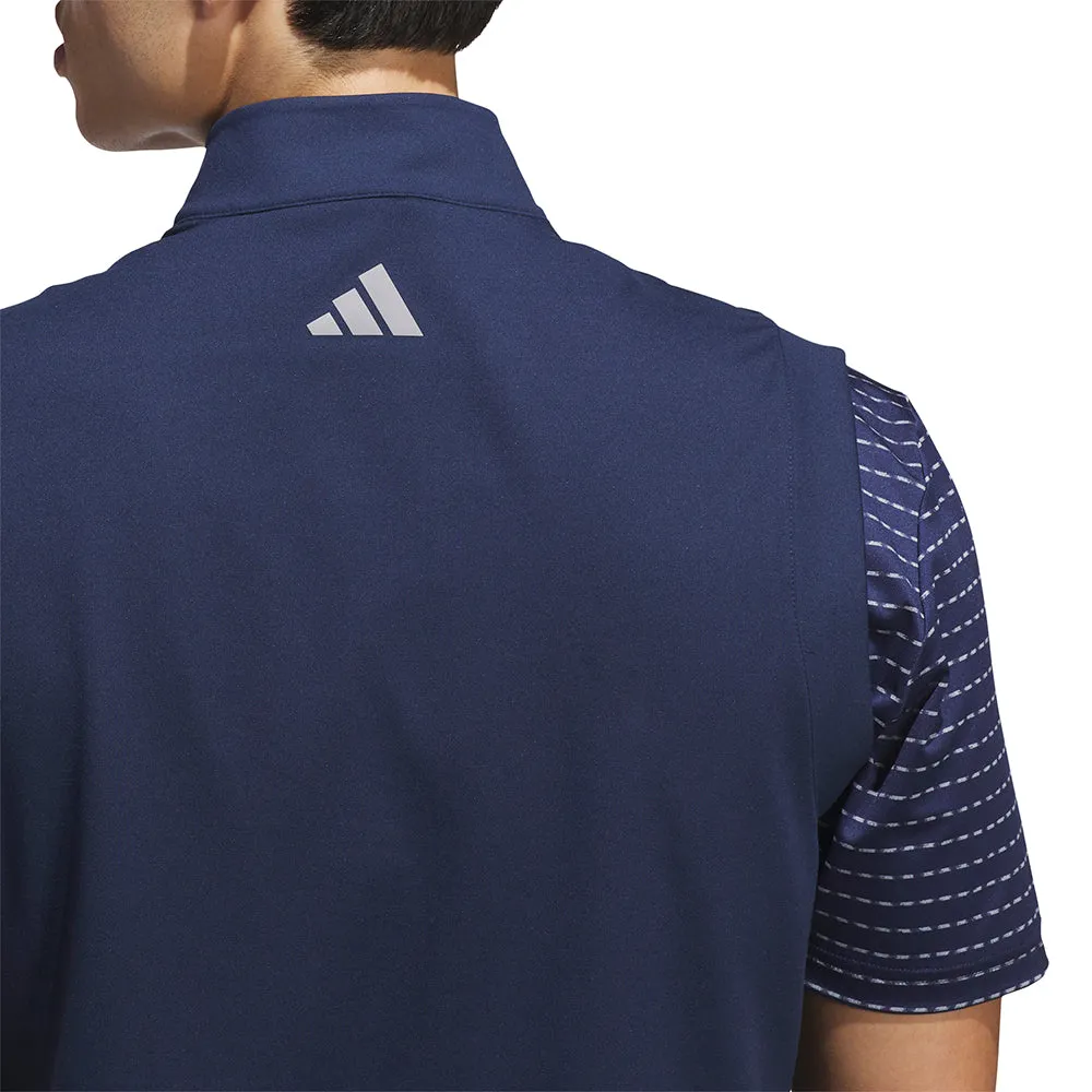 Odor Resistant Tech 360 Degree Airflow System adidas Ultimate365 Classic 1/4 Zip Vest - Collegiate Navy