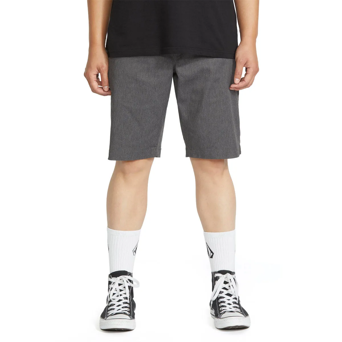 Volcom Frickin Modern Stretch 21 Shorts - Charcoal Heather 2025 hypoallergenic