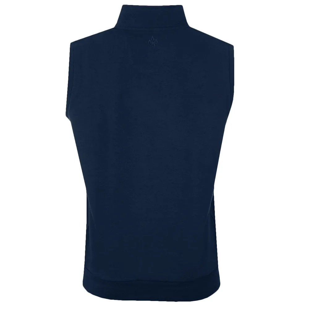 Odor Resistant ProQuip Breeze 1/2 Zip Windproof Pullover Vest - Navy
