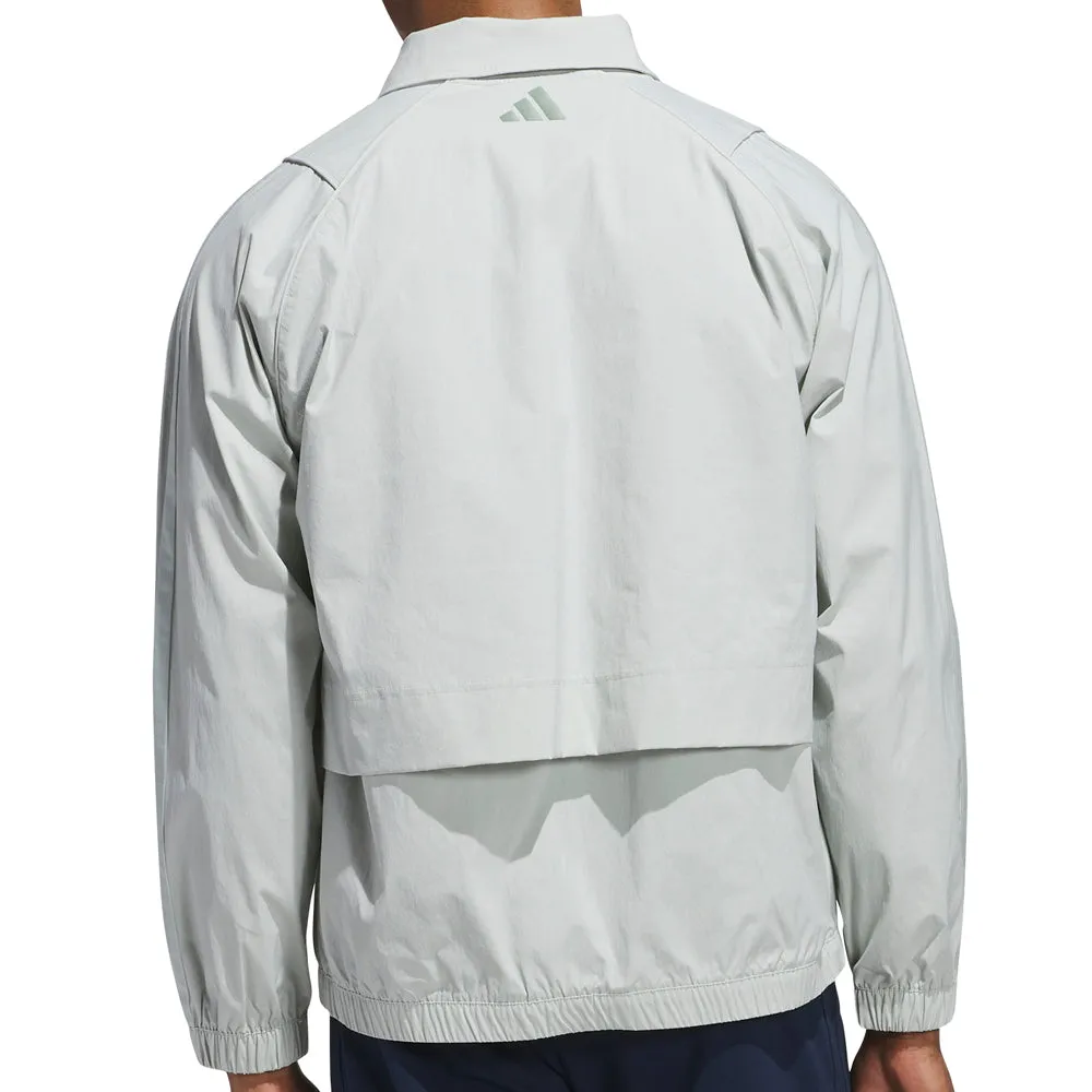 Velcro Fasten anti slip grip adidas Beyond The Course Full Zip Jacket - Wonder Silver
