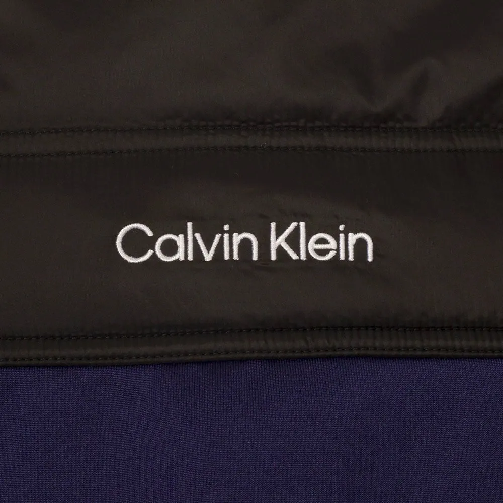 Calvin Klein Nash Mills Hybrid Full Zip Pullover - Peacoat Extended Coverage Lightweight Windbreaker Tech