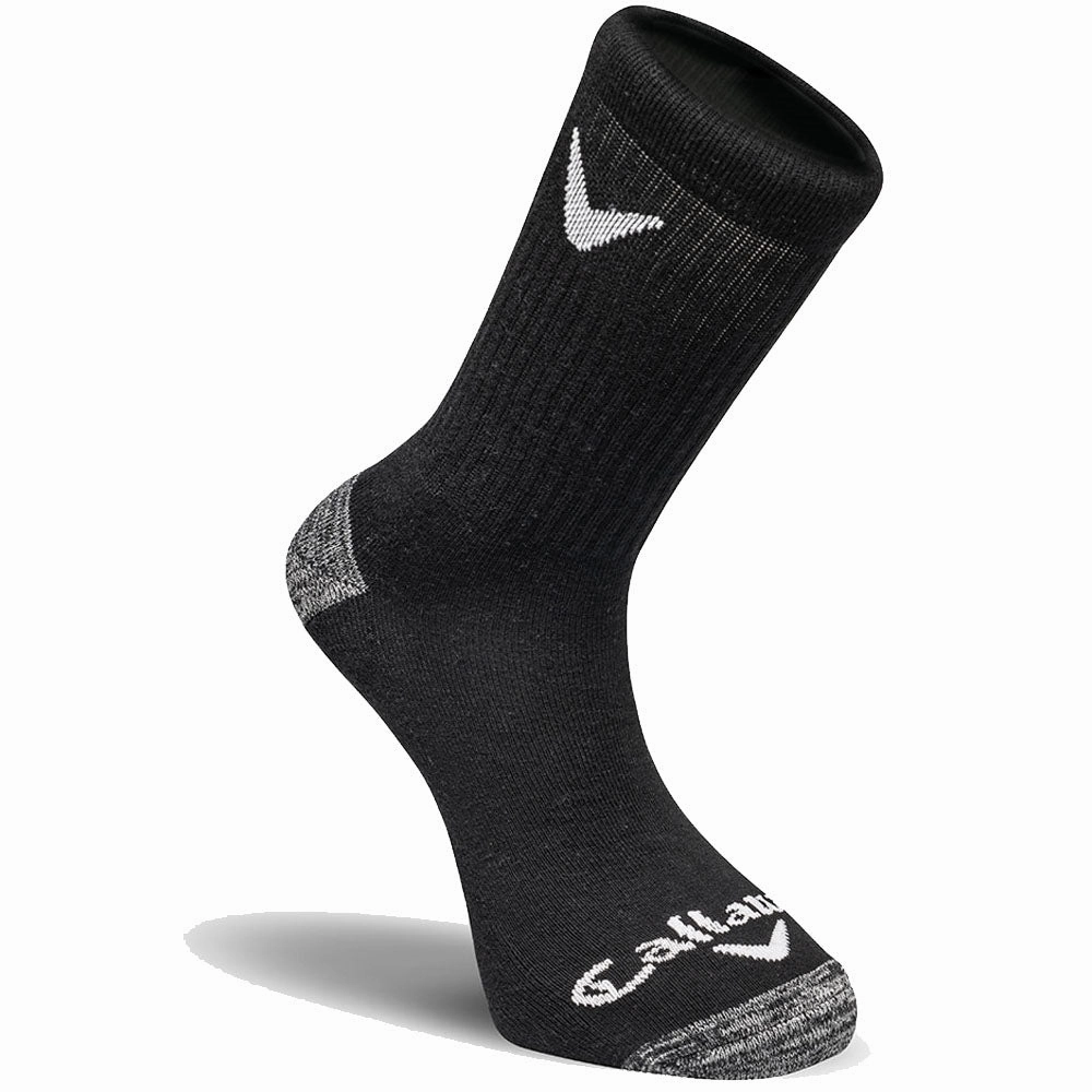Callaway Sport Crew Socks (3 Pack) - Black Purple