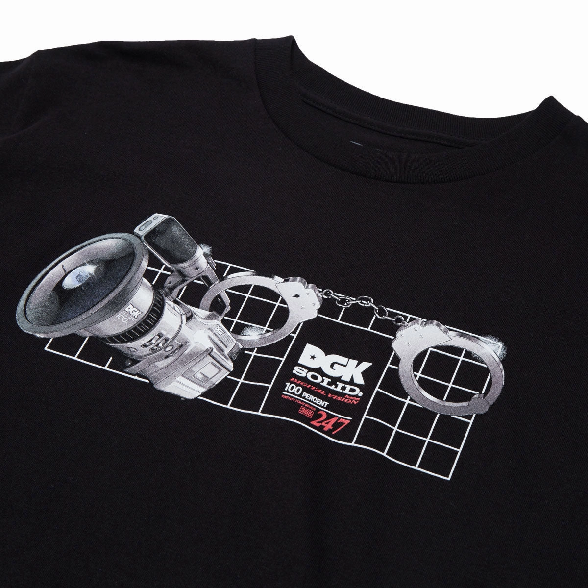 Recycled Polyester Thread DGK Premium Vision T-Shirt - Black