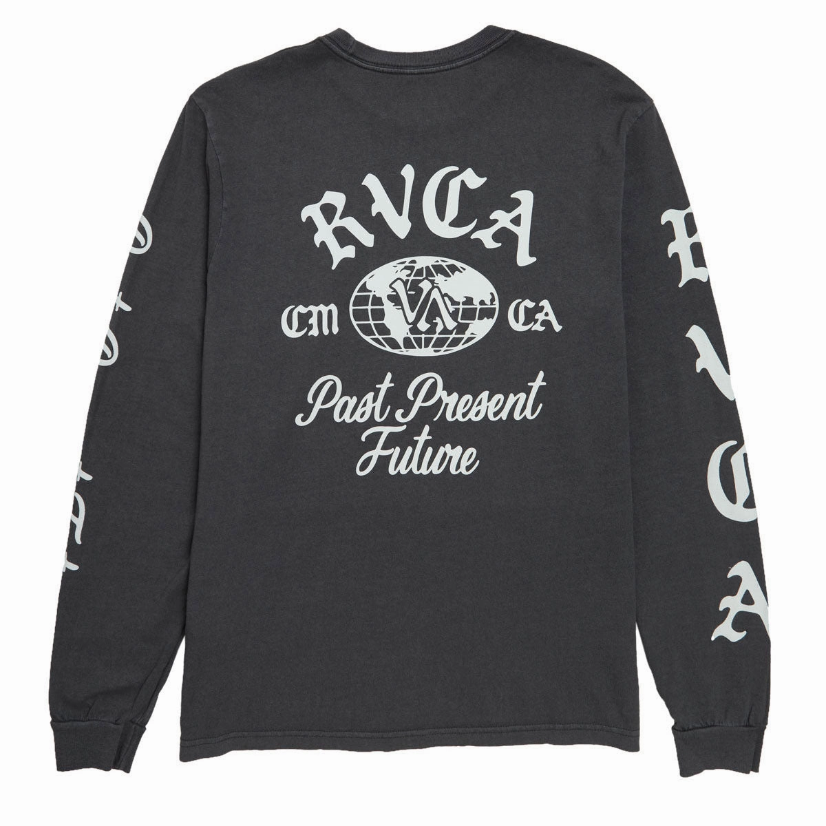 Airflow Ventilation Design Stylish Look RVCA VA Worldwide Long Sleeve T-Shirt - Black