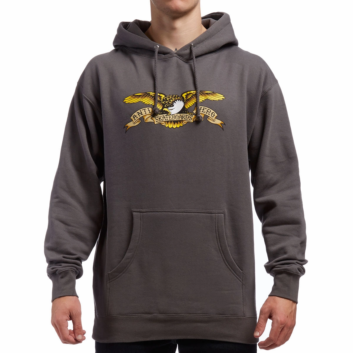 Anti-Hero Eagle Hoodie - Charcoal Breathable fabric Christmas outfit