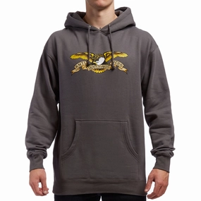 Anti-Hero Eagle Hoodie - Charcoal Breathable fabric Christmas outfit