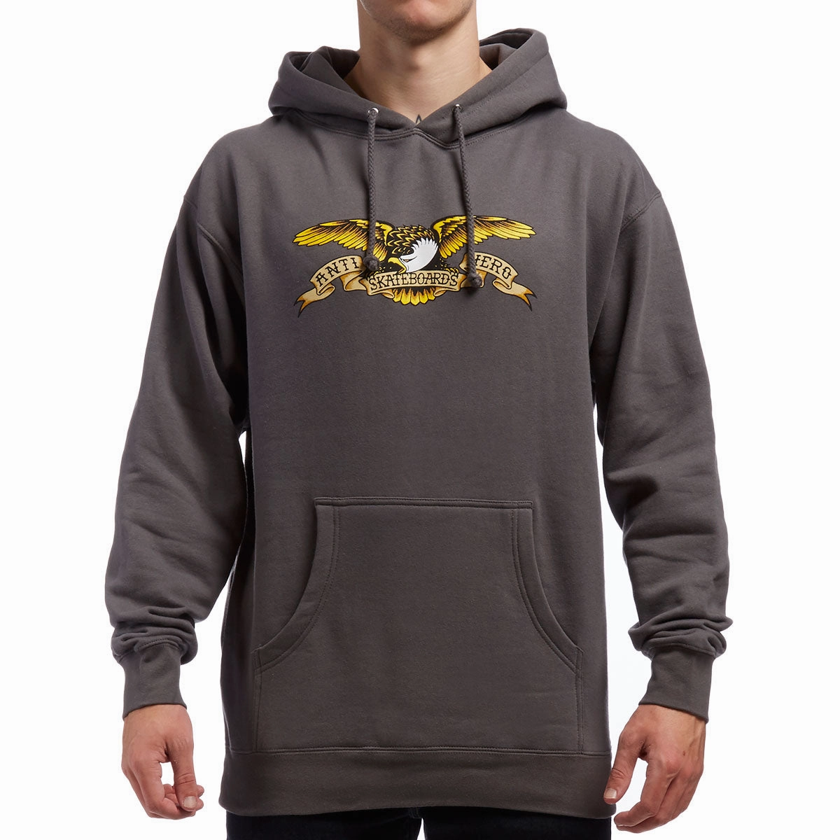 Anti-Hero Eagle Hoodie - Charcoal Anti Static Lining