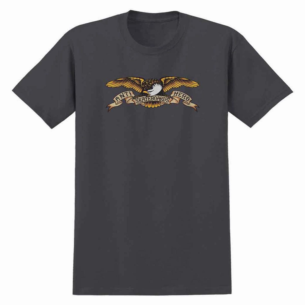Anti-Hero Eagle T-Shirt - Graphite Ultra Soft Blended Textile