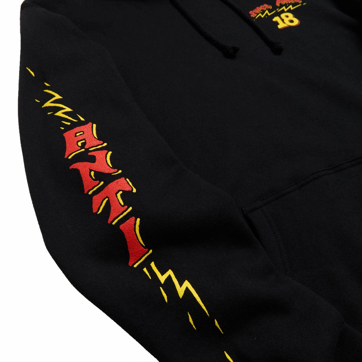 Running wear Anti-Hero Superpower18 Hoodie - Black/Yellow/Red Prints