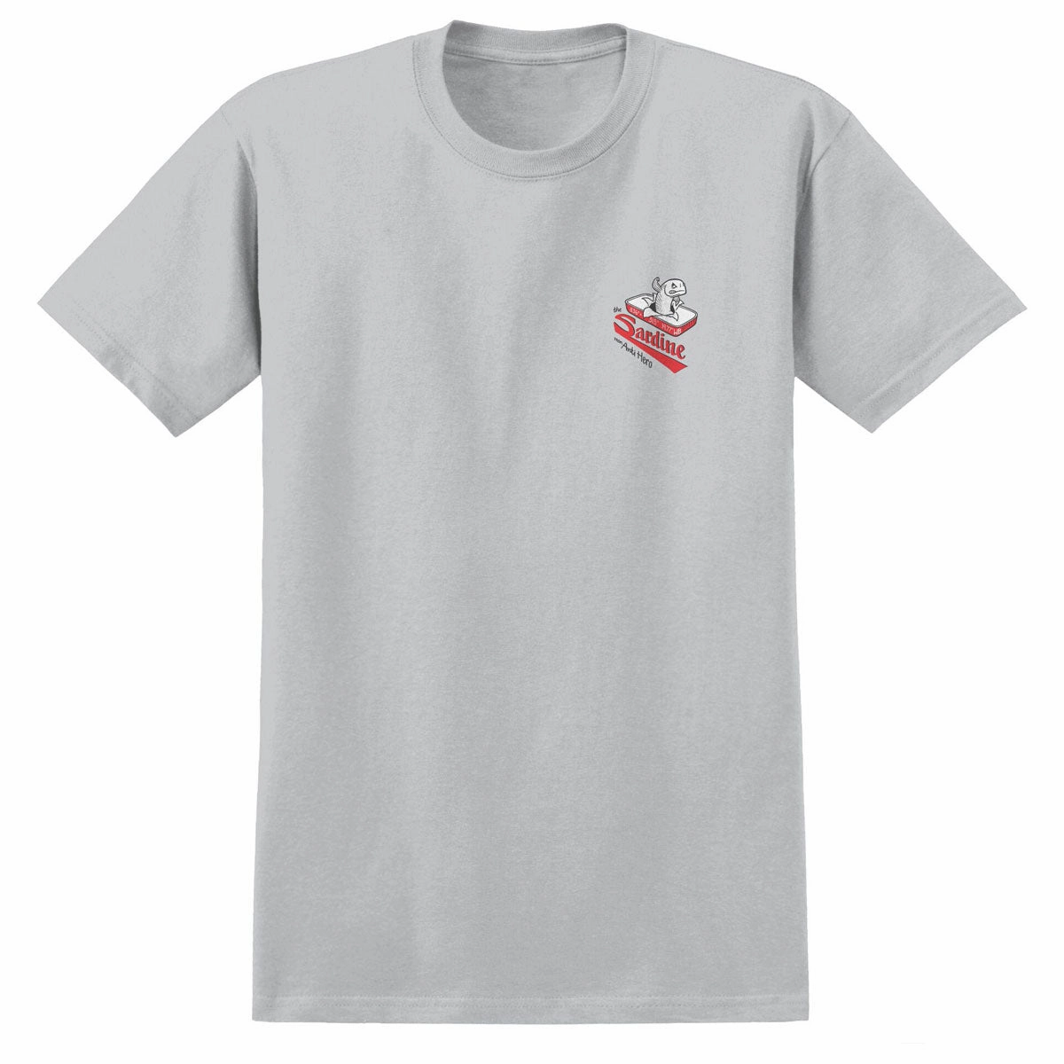 Anti-Hero The Sardine T-Shirt - New Silver Easy Comfort Stretchable Collar Band