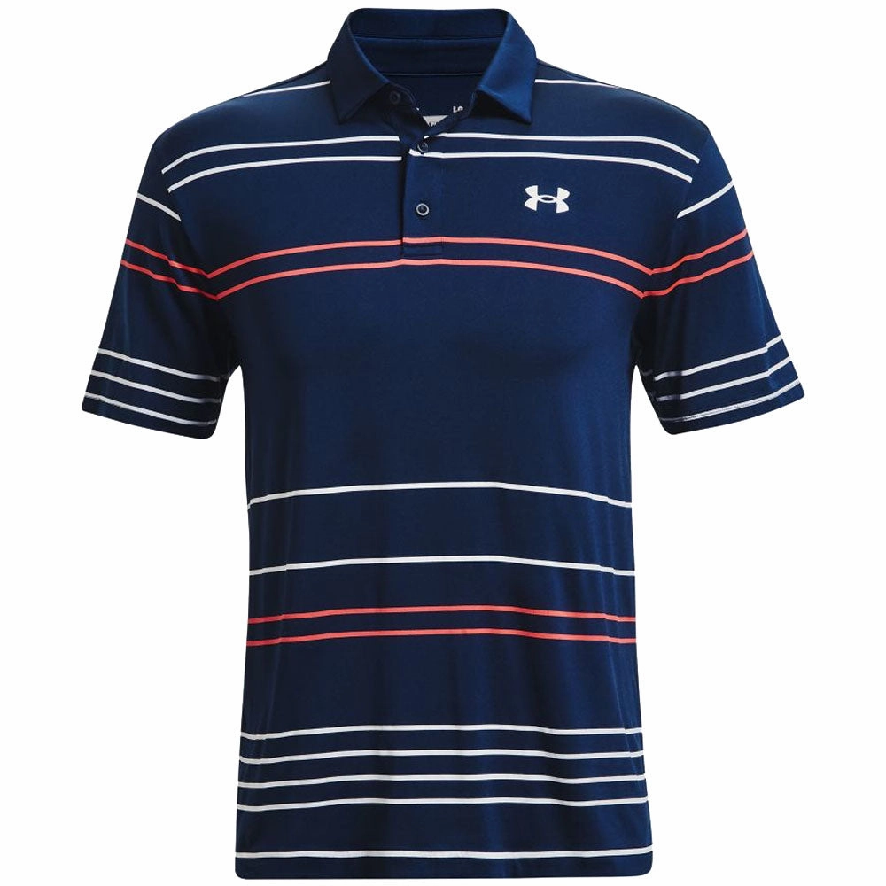 Under Armour Playoff Polo Shirt 2.0 - Academy Navy/Rush Red Beach Outfit