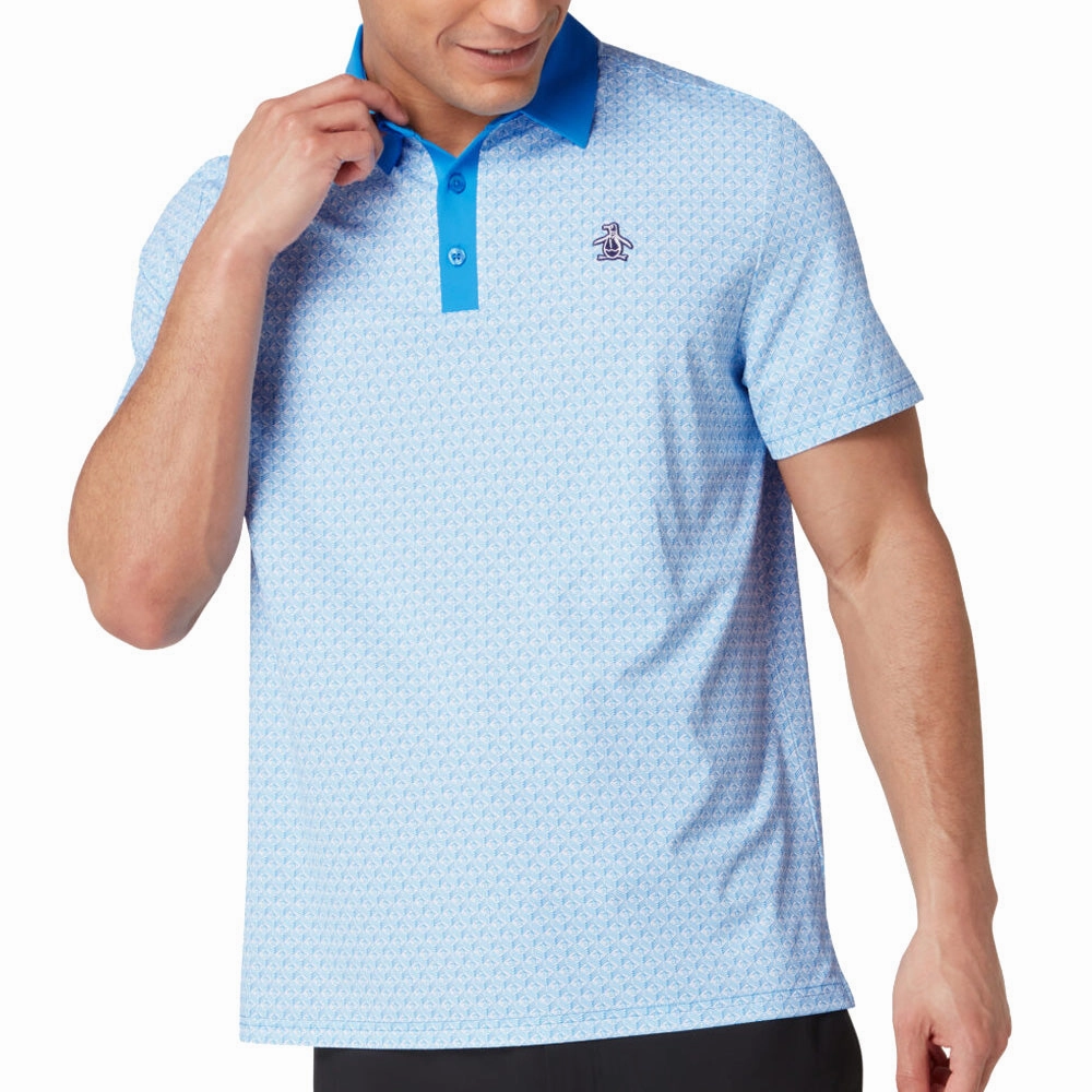Easy to Style Cool Vibes Original Penguin Pete??s Tee Time Polo Shirt - French Blue
