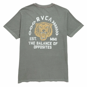 Light Breeze Versatile Design RVCA Squadron T-Shirt - Sage Leaf