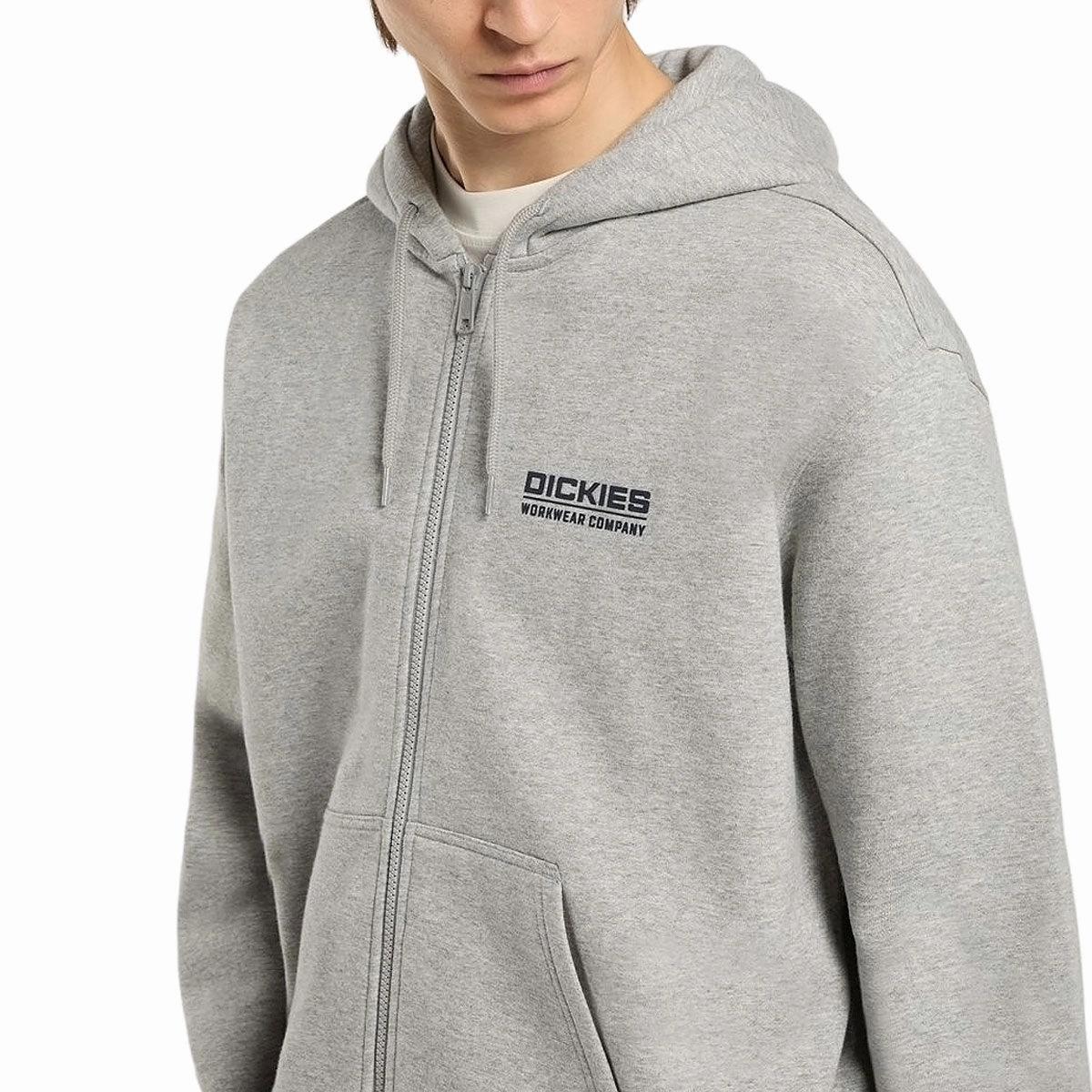 Lounge Comfort Dickies Bolivar Full Zip Up Hoodie - Gray Melange