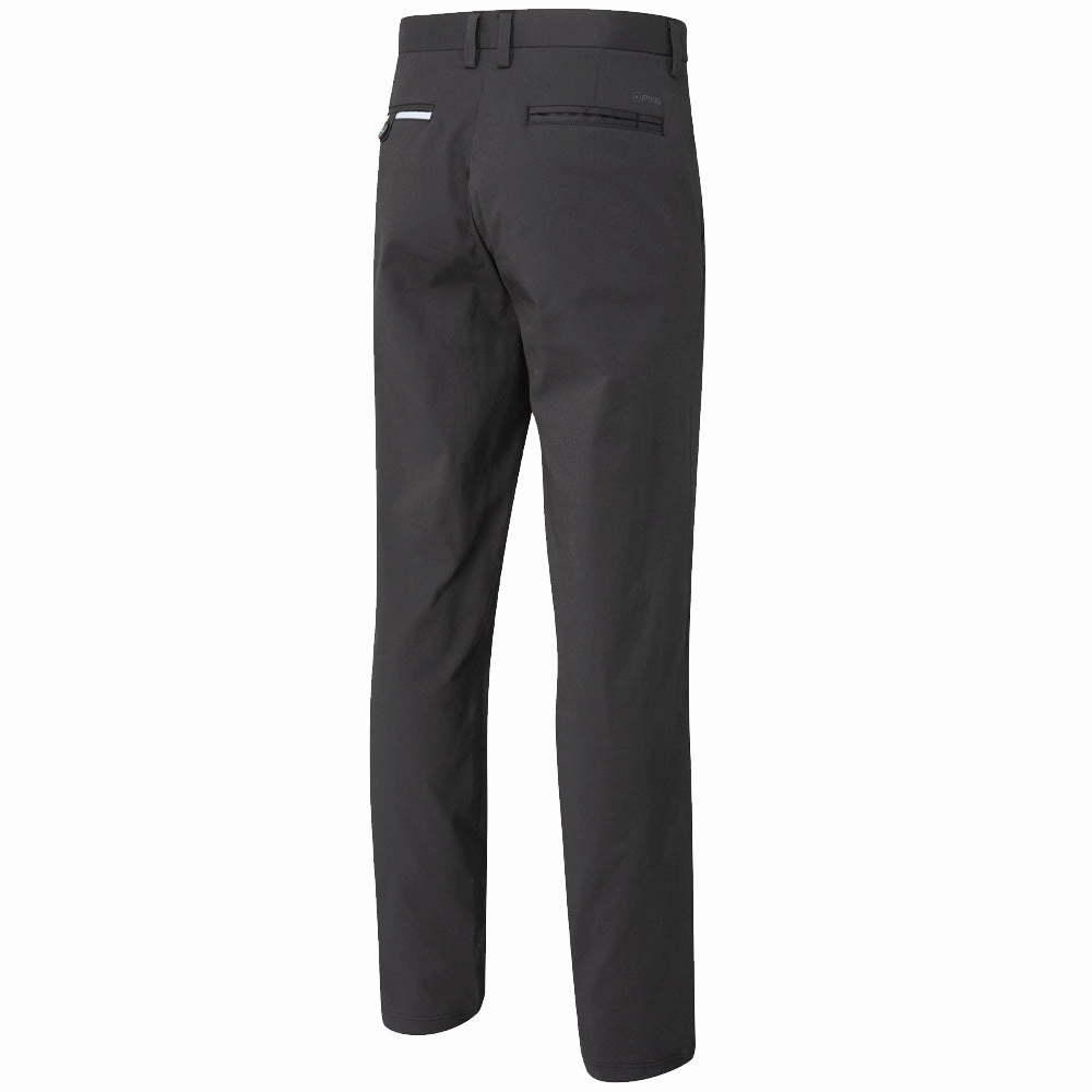 Ping Bennett Trousers - Black Quality Fabric Tangle Free Cuffs