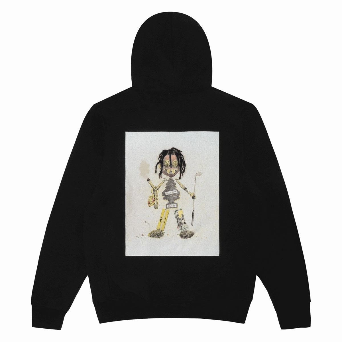 Violet Kader Trash Doll Hoodie - Black Double Needle Stitching Global fashion