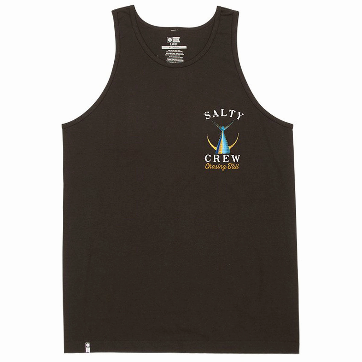 slice principle Salty Crew Tailed Tank Top - Black