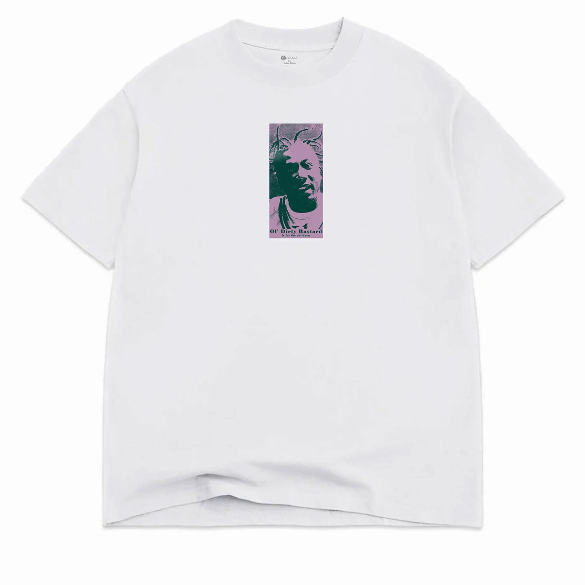 Drop Shoulder Cut Color Bars x ODB For The Children T-Shirt - White