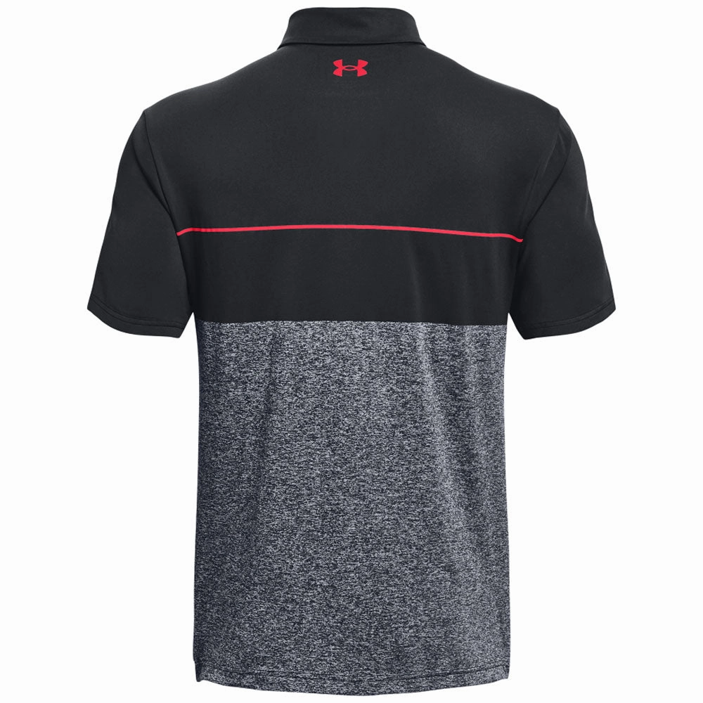Chic Wear Flexible Ribbed Cuffs Under Armour Playoff Polo Shirt 2.0 - Black/Grey/Red