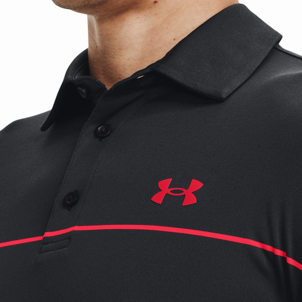 Under Armour Playoff Polo Shirt 2.0 - Black/Grey/Red Timeless Look