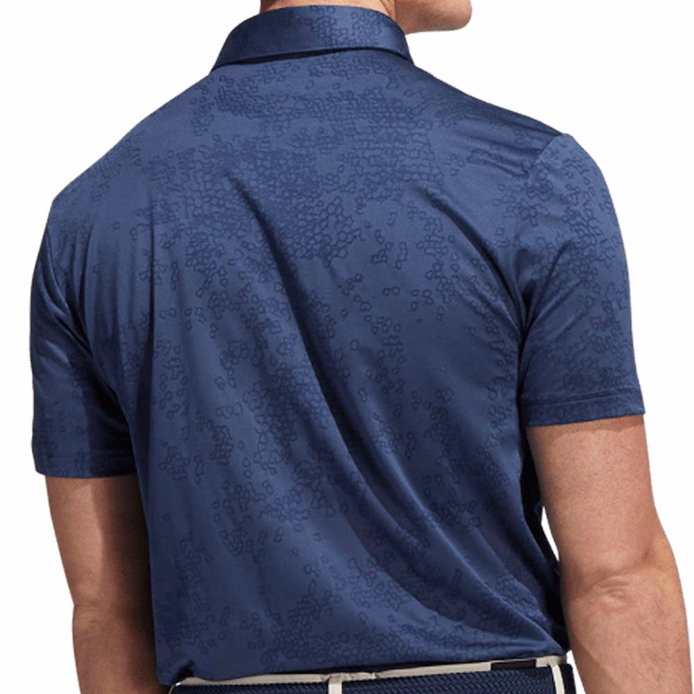 adidas Jacquard Polo Shirt - Crew Navy/Collegiate Navy Fashion and Comfort Elderly clothing