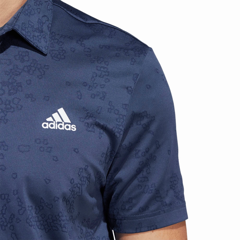adidas Jacquard Polo Shirt - Crew Navy/Collegiate Navy Work efficiency Airflow Ventilation