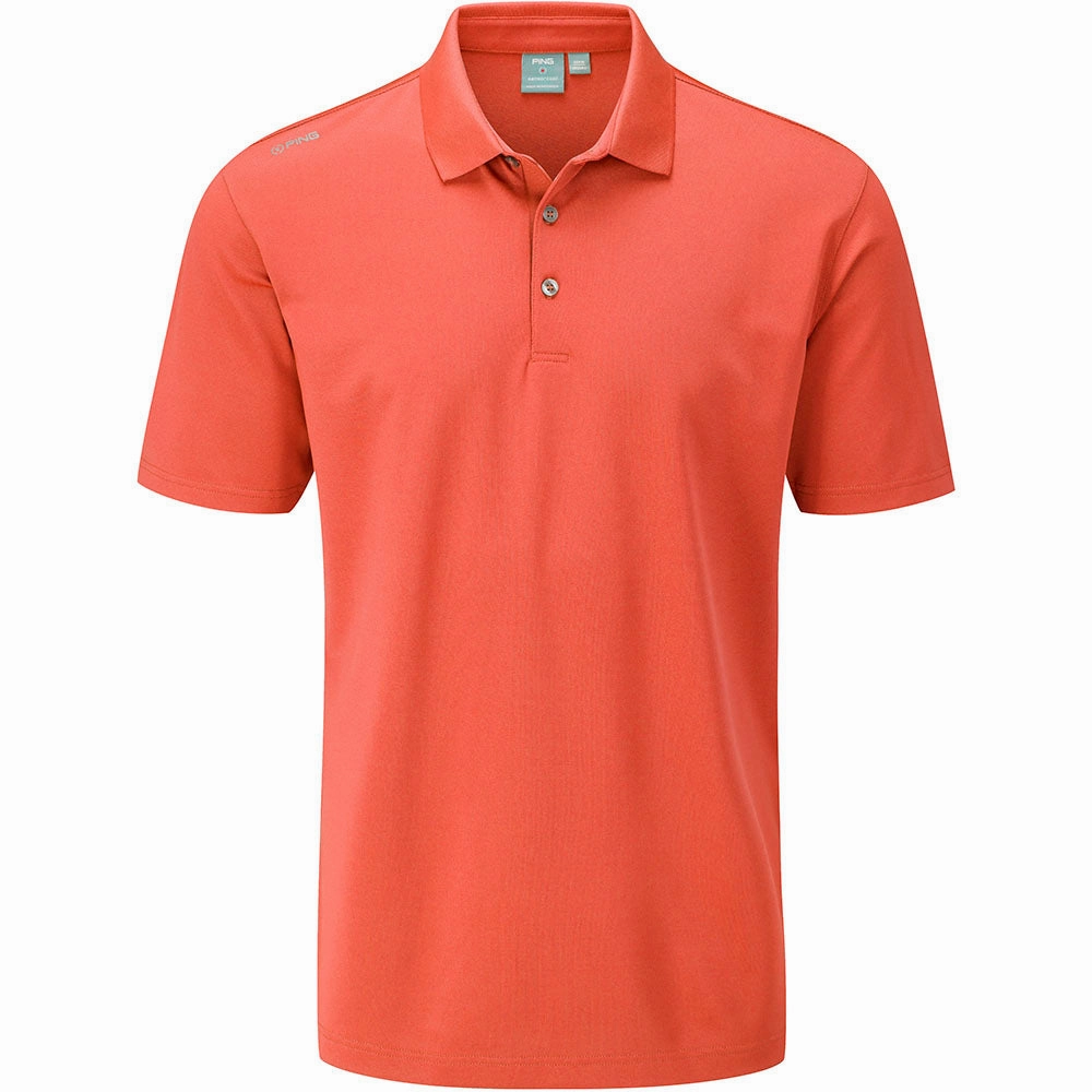 Embroidered Sporty Vibe Ping Lincoln Polo Shirt - Ember