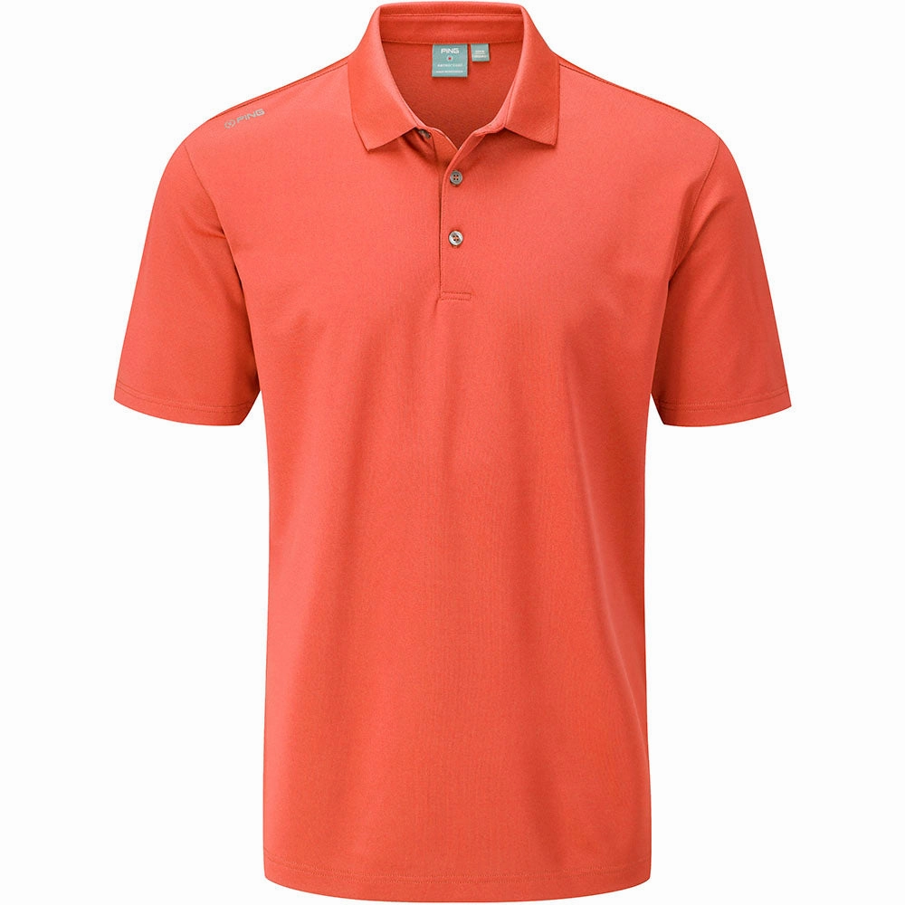 Ping Lincoln Polo Shirt - Ember Adjustable Hem Minimal Comfort Wear