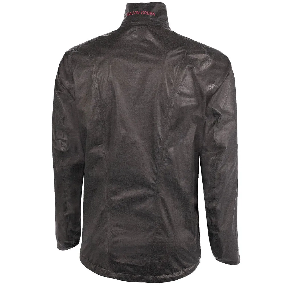 Contrast Stitch Evening Chill Piece Galvin Green Gore-Tex Ashton ShakeDry Waterproof Jacket - Ash Grey/Red
