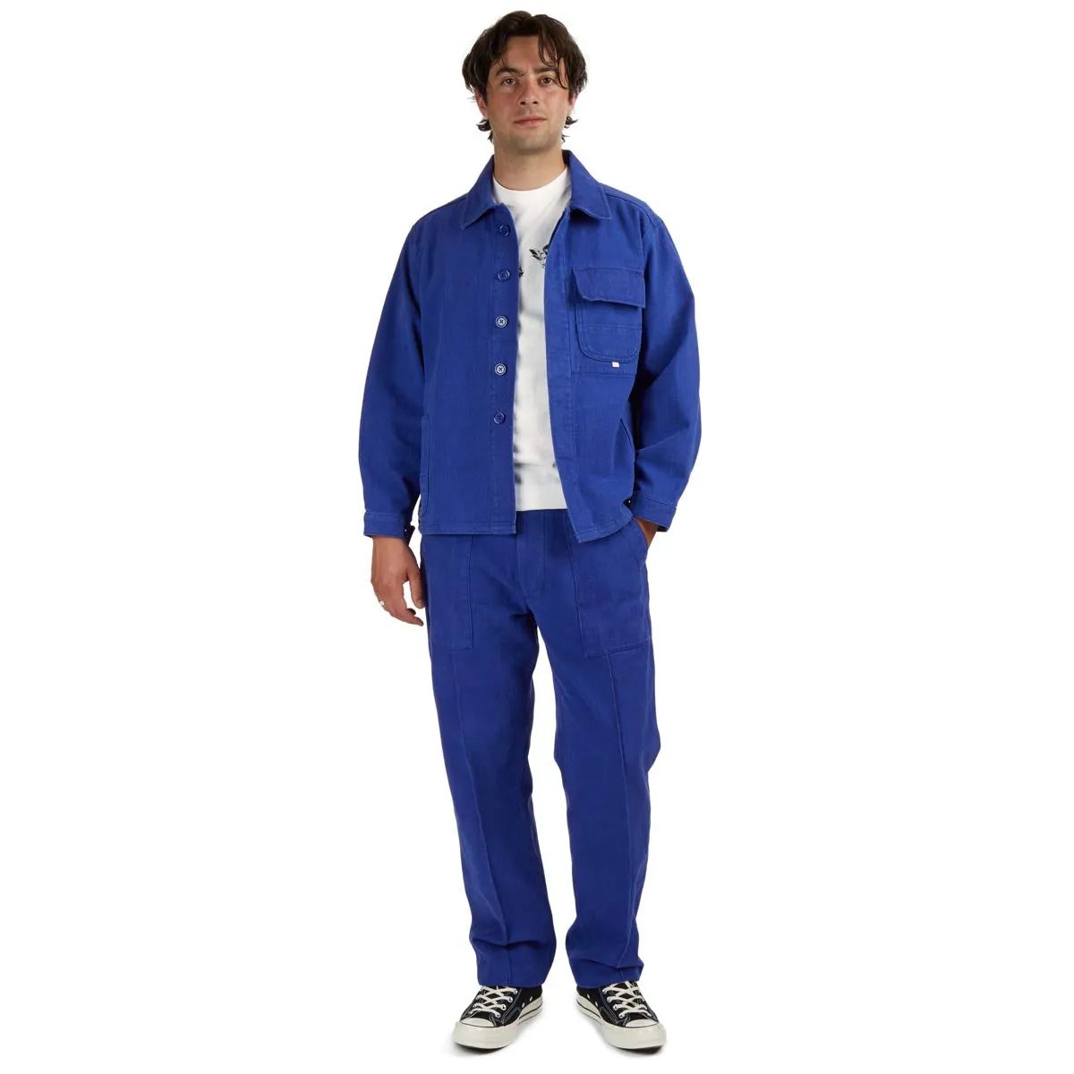 Day Hike Essential Comfort Wear CCS French Surplus Chore Pants - Blue