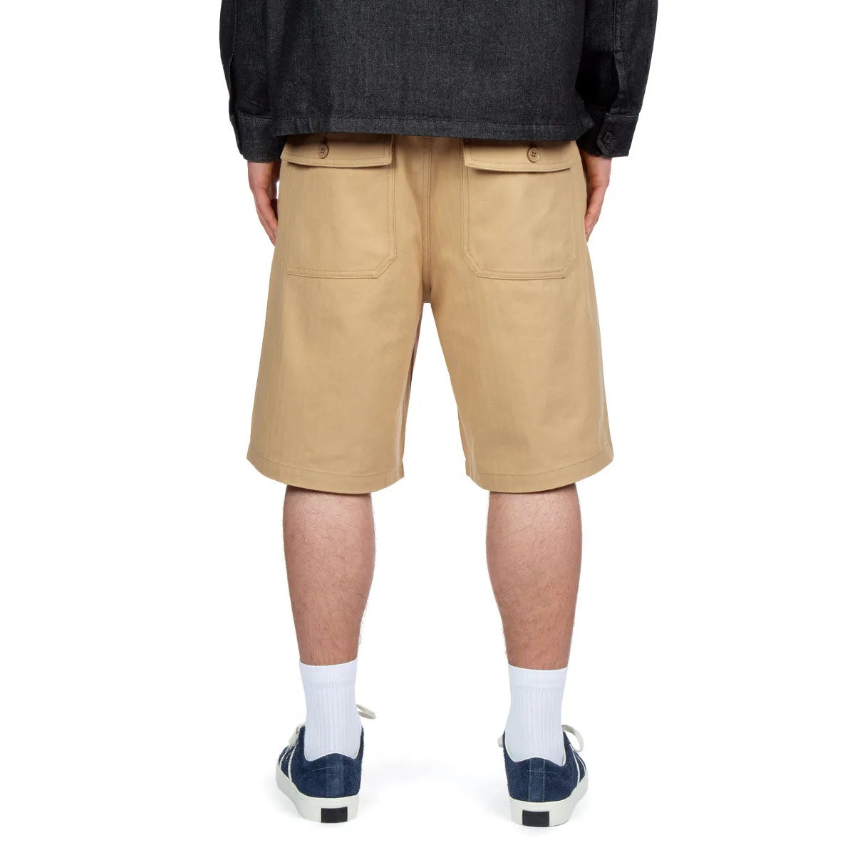 Quick Absorption tall size CCS Surplus Herringbone Shorts - Khaki