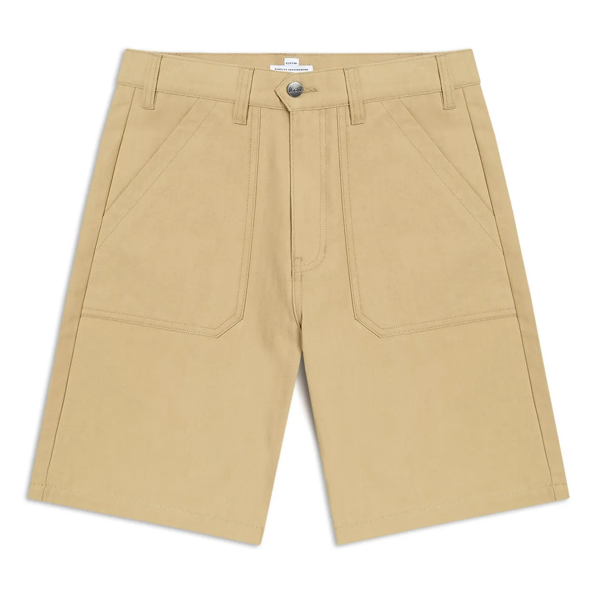 CCS Surplus Herringbone Shorts - Khaki Abrasion Resistant Material