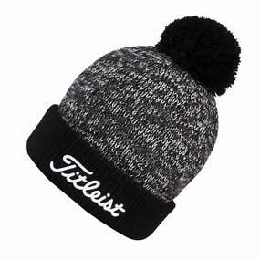 Titleist Pom Pom 18 Beanie - Black Minimalist Look