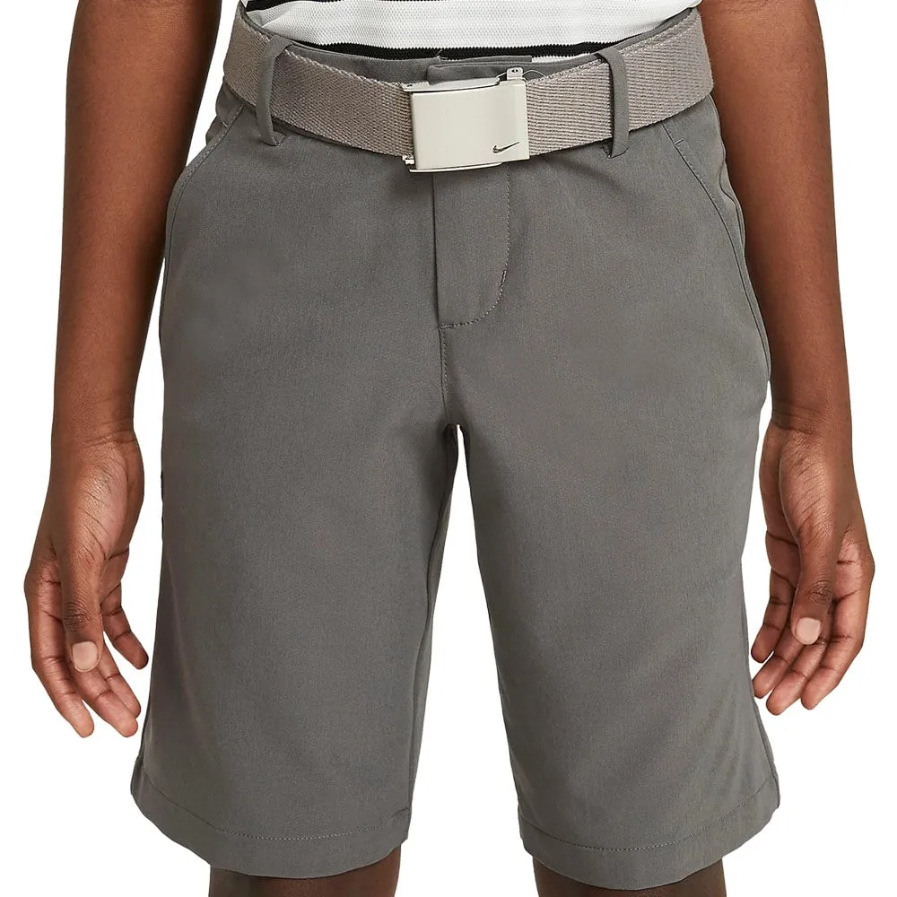 warm weather stripe design Nike Older Kids' (Boys') Golf Shorts - Dark Grey/Black